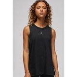 Nike Jordan Diamond Patterned Womens Loose Fit Tank Bol Kesim File Detaylı Kadın Atlet Siyah