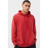 Nike Jordan Dri Fit Men's Fleece Pullover Hoodie Erkek Kapüşonlu Sweatshirt Kırmızı