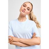Nike Jordan Essential Women's Loose Fit T-Shirt Kadın Nakış Logo Pamuklu Bol Kesim Tişört Açık Mavi