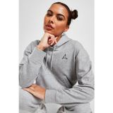 Nike Jordan Essentialen Fleece Hoodie Loose Fit Gray Kadın Büyük Beden Kapüşonlu Sweatshirt Gri