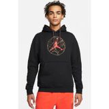 Nike Jordan Essentials Mountainside Graphic Pullover Hoodie Mens Baskılı Kapüşonlu Erkek Sweatshirt Siyah