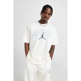 Nike Jordan Flight Essential Oversized Ss Crew T-Shirt Erkek Günlük Pamuklu Tişört Krem