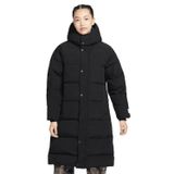 Nike Jordan Flight Loose Fit Down Fill Parka Çıkarılabilir Kapüşonlu Bol Kesim Kaz Tüyü Kadın Parka Siyah