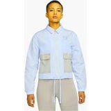 Nike Jordan Flight Woven Blue Jacket Loose Fit Bol Kesim Kısa Kadın Ceket Mavi