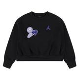 Nike Jordan Jdg Blue Jeans & Bling Flc Cre Kız Çocuk Sweatshirt 45F195 45F195-023, 8-10 Yaş