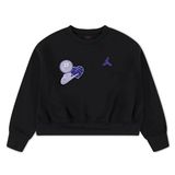Nike Jordan Jdg Blue Jeans & Bling Flc Cre Kız Çocuk Sweatshirt 45F195 45F195-023, 8-10 Yaş
