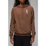 Nike Jordan Jumpman Fleece Pullover Hoodie Erkek Kapüşonlu Sweatshirt Kahverengi