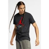 Nike Jordan Jumpman Flight Mens Tee Grafik Baskılı Pamuklu Erkek Tişört Siyah