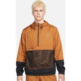 Nike Jordan Jumpman Half Zip Men's Hoodie Erkek Kapüşonlu Yarım Fermuarlı Sweatshirt Kahverengi