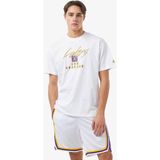 Nike Jordan Los Angeles Lakers Courtside Statement Edition Nba Mens Tee Loose Fit Grafik Baskılı Erkek Tişört Beyaz