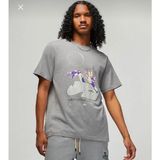 Nike Jordan M Air Stretch Ss Crew Gri Erkek T-Shirt DM1452-091 - L