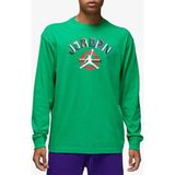 Nike Jordan M J Hl Bbh Longsleeve Crew Green Pamuklu Erkek Uzun Kollu Tişört - Yeşil