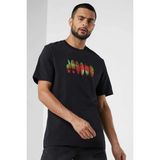 Nike Jordan Mvp Flight Remix Ss Crew Mens Tee Erkek Günlük Pamuklu Tişört Siyah - XL