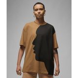 Nike Jordan Oversized Graphic Spor T-Shirt FB5140-392 (Bir Beden Küçük Almanızı Öneririz) Kahverengi - S - 025-Kahverengi