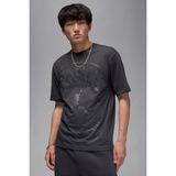 Nike Jordan Paris Saint-Germain Logo Mens Tee Grafik Baskılı Erkek Tişört Antrasit - Gri