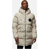 Nike Jordan Paris Saint-Germain Synthetic Insulated Full-Zip Hoodie Erkek Parka - Beyaz