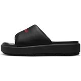 Nike Jordan Sophia Slide Womens Sandals Hakiki Deri Kadın Günlük Terlik Siyah
