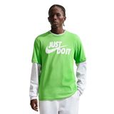 Nike Just Do It Swoosh Erkek Yeşil Günlük Stil T-Shirt AR5006-308
