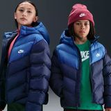Nike K Nsw Tf Adp Puffer Colorblock Lacivert Kız Çocuk Mont Ib6164-410