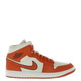Nike Kadın Air Jordan 1 Mid SE Spor Ayakkabı, Hindistan Cevizi Sütü Spor Baharat Siyah, 6.5