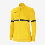 Nike Kadın Ceket Sarı Düz Desenli Kapüşonlu Tasarım ile Enerjik Stil Sunuyor