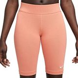 Nike Kadın Diz Uzunluğu Tayt Spor Giyim Essential, Madder Root/Beyaz, CZ8526-827, XS