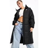 Nike Kadın Kapüşonlu Bol Kesim Sportswear Classic Puffer Parkası Siyah Renk Uzun Kesim