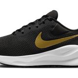 Nike Kadın Revolution 7 Koşu Ayakkabısı, Siyah Altın Beyaz Siyah Metalik Altın Beyaz Dk Duman Grisi, 38,5 EU, Siyah Altın Beyaz Siyah Metalik Altın Beyaz Dk Duman Grisi, 38.5 EU