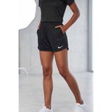 Nike Kadın Siyah Spor Şort - Fermuarlı Cepli Günlük- Koşu, Fitness ve Antrenman Şortu