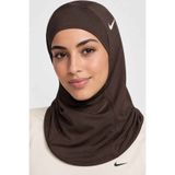 Nike Kadın Spor Hijab Kahverengi Esnek Hafif Spor Başörtüsü Koşu Fitness Antrenman Eşarbı