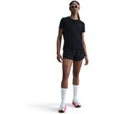 NIKE Kadın Tempo Tişört, Siyah/Yansıtıcı Silv, XS