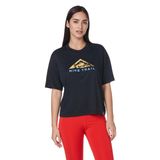 Nike Kadın W Nk Df Tee Ss Trail Tişört, Siyah, S