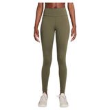 NIKE Kadın W Nk One Df Mr Tgt Tayt, Medium Zeytin/Siyah, L