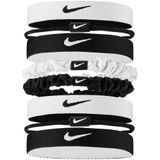 NIKE Karışık Esnek Klasik Saç Kravat (8'li Paket), siyah beyaz, One Size