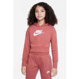 Nike Kız Çocuk Pembe Sweatshirt L Beden G NSW CLUB FT CROP HOODIE Modeli