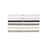 NIKE Klasik Esnek Saç Bandı 6'lı Paket Tek Beden Beyaz/Askeri Beyaz Ordu Tek Beden