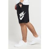 Nike M Club Ft Alumni Erkek Siyah Pamuklu Şort- Bol Kesim