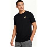 Nike M Nsw Club Tee Erkek Spor Tişört - XL - Siyah - Altın