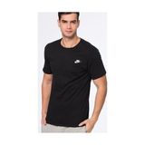 Nike M Nsw Tee Club Embrd Ftra Erkek Tişört Siyah %100 Pamuk Kumaş ile Rahat Kesim