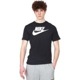 Nike M Nsw Tee Icon Futura Siyah Erkek Tişört Pamuklu Rahat Kesim Tasarım - XL