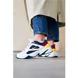 Nike M2K Tekno Leather Reflector Sneaker Hakiki Deri Beyaz Unisex Spor Ayakkabı