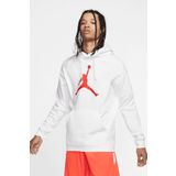 Nike Mens Jordan Jumpman Logo Hoodie Erkek Şardonlu Kapüşonlu Sweatshirt Beyaz