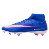 Nike Mercurial Superfly 10 Academy Çok Zeminli Yüksek Top Futbol Kramponları (Racer Mavi/Beyaz), Mavi, 8.5