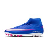 Nike Mercurial Superfly 10 Academy Yapay Çim Yüksek Top Futbol Kramponları (Racer Mavi/Beyaz), Racer Mavi/Beyaz, 9