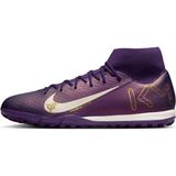 Nike Mercurial Superfly 10 Mbappe Mor Erkek Halı Saha Krampon Sentetik Malzeme ile Yüksek Bilekli