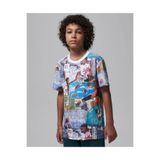 Nike Mj Brooklyn Collage Aop SS Erkek Çocuk T-Shirt 95D265-782, 10-12 Yaş