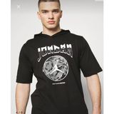 Nike Mj Short-Sleeve Hoodie Crew Siyah Erkek Kapüşonlu T-Shirt FB7427-010
