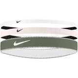 NIKE N.101.1933 Flex Classic Mixwise 3'lü Saç Bandı,Haki - Krem - Beyaz