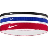 NIKE N.101.1933 Flex Classic Mixwise 3'lü Saç Bandı,Kırmızı - Mavi - Siyah