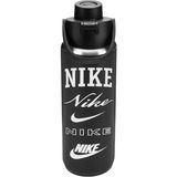 Nike N1007629-087 Recharge Chug Paslanmaz Çelik Suluk 700 ml - Siyah